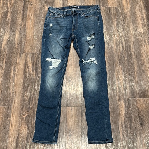 Hollister Other - Hollister Blue Skinny Distressed Jeans